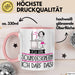 Geschenk für Sounddesignerin Tasse Lustige Geschenkidee Geburtstag Ich Bin Sounddesignerin Ich Darf Das Rosa Trendation