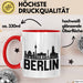 Berlin Tasse Geschenk Stadt Deutschland Hauptstadt Becher Rot Trendation