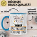 Geschenk für Jazz-Musikerin Tasse Lustige Geschenkidee Geburtstag Ich Bin Jazz-Musikerin Ich Darf Das Blau Trendation