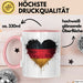 Deutschland Deutschlandflagge Herz Tasse Geschenk Lustige Geschenkidee Spruch Rosa Trendation