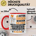Schwiegergroßvater Geschenk Tasse Lustiger Spruch Erheben Sie Sich Der Schwiegergroßvater Betritt den Raum Rot Trendation