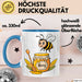 Bienenliebhaber Tasse Geschenkidee für Bestäuber Fan Blau Trendation