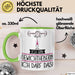 Geschenk für Gewichtheberin Tasse Lustige Geschenkidee Geburtstag Ich Bin Gewichtheberin Ich Darf Das Grün Trendation