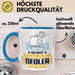 Segler Geschenk Tasse So Gut Kann Nur Ein Segler Aussehen Geschenkidee Kaffee-Becher Blau Trendation