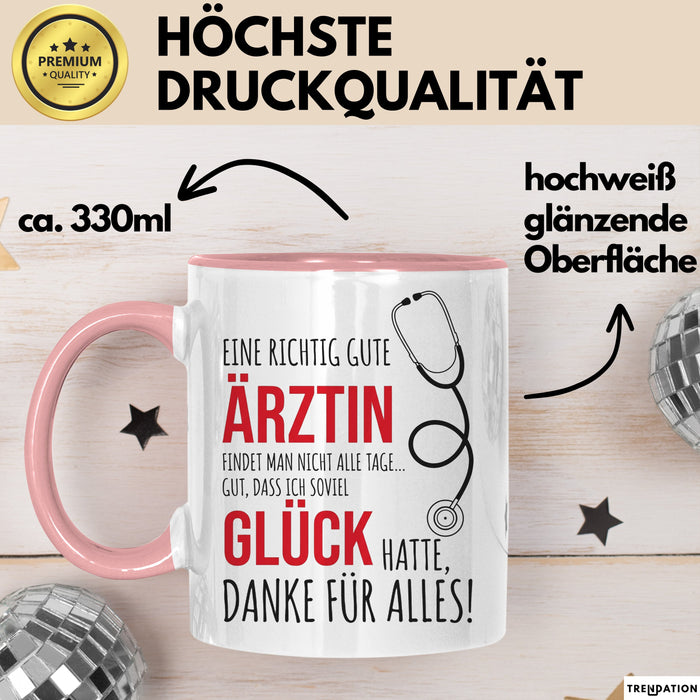 Aerztin Tasse Geschenk Eine Richtig Gute Aerztin Danke Geschenkidee Beruf