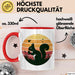 Eichhörnchen Tierliebhaber Retro Tasse Geschenk Lustige Geschenkidee Spruch Rot Trendation