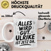 Ulrike Tasse Geschenk Alles Ist Gut Ulrike Ist Jetz Da Geschenkidee Becher mit Name Weiß Trendation