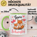 Big Sister Ältere Geschwister Schwestern Füchse Tasse Becher Geschenk Lustige Geschenkidee Spruch Big Sister Grün Trendation