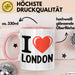 England London Tasse Geschenk Lustige Geschenkidee Spruch Ich Liebe London Rosa Trendation