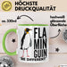 Pinguin Flamingo Tasse Geschenk Lustige Geschenkidee Spruch Flaminguin Grün Trendation