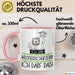 Geschenk für Wildtierschützerin Tasse Lustige Geschenkidee Geburtstag Ich Bin Wildtierschützerin Ich Darf Das Rosa Trendation
