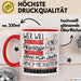 Hiphop-Produzentin Tasse Geschenk Spruch Wer Will Schon Prinzessin Sein Wenn Man Auch Hiphop-Produzentin Sein Kann Rot Trendation