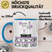 Geschenk für Zoologin Tasse Lustige Geschenkidee Geburtstag Ich Bin Zoologin Ich Darf Das Blau Trendation