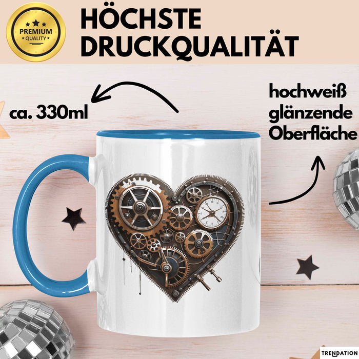 Zukunft Fan Enthusiast Tasse Geschenkidee für Zukunfts Fans Blau Trendation