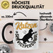 Katzen Geschenk Tasse Katzen-Besitzerin Kaffeebecher Katzen Servicepersonal Geschenkidee Schwarz Trendation
