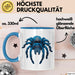 Spinne Vogelspinne Tier Tasse Geschenk Lustige Geschenkidee Spruch Blau Trendation