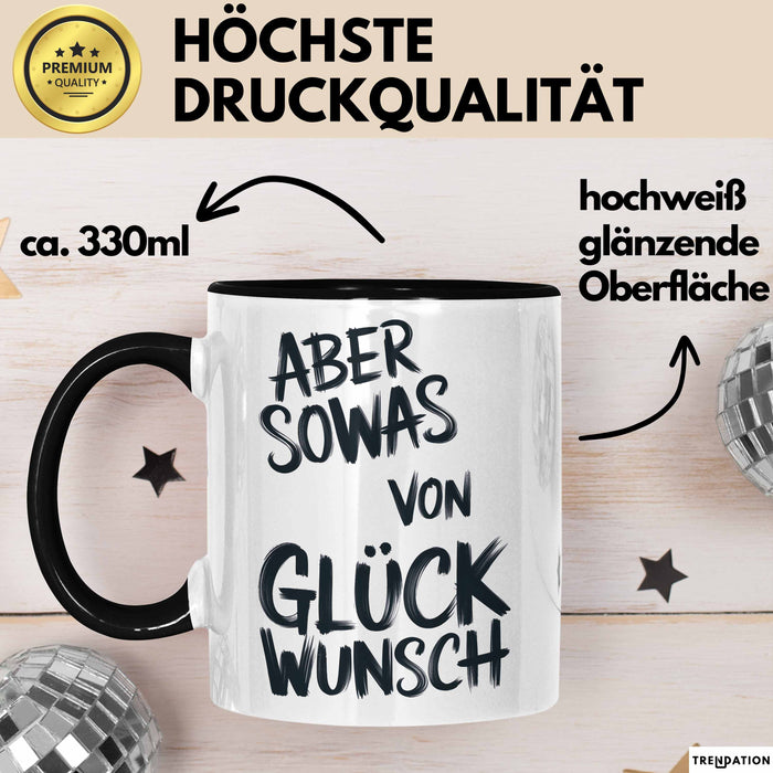 Sarkastischer Sarkasmus Tasse Geschenk Lustige Geschenkidee Spruch Aber Sowas Von Glück Wunsch Trendation