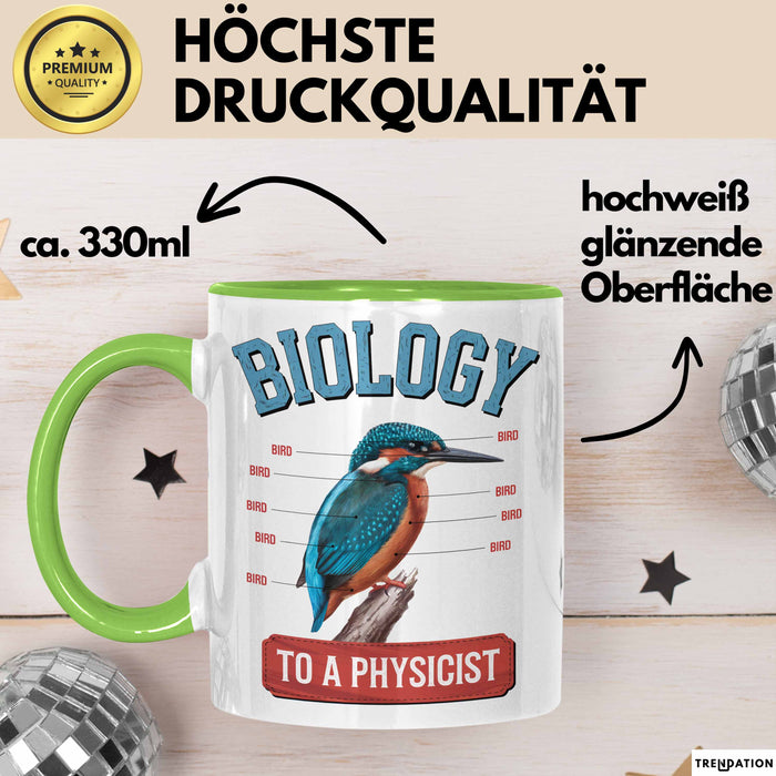 Physiker Tasse Geschenk Biologie Für Einen Physiker Grün Trendation