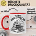 Modelleisenbahn Tasse Geschenk Ich Bin Nicht Zu Alt Um Mit Zügen Zu Spielen Eisenbahner Zugführer Geschenkidee Kaffee-Becher Rot Trendation