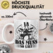 Drummer Schlagzeug-Spieler Geschenk Tasse Geschenkidee Kaffee-Becher Schlagzeuger Ja Das Muss So Laut Weiß Trendation