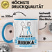 Judoka Geschenk Tasse So Gut Kann Nur Ein Judoka Aussehen Geschenkidee Kaffee-Becher Blau Trendation
