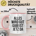 Gabi Tasse Geschenk Alles Ist Gut Gabi Ist Jetz Da Geschenkidee Becher mit Name Rosa Trendation