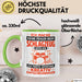 Schlagzeugspieler Schlagzeuger Schlagzeug Tasse Geschenk Lustige Geschenkidee Spruch Ich Mache Keine Fehler Beim Schlagzeug Spielen Grün Trendation