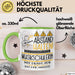 Musikschülerin Tasse Geschenk Lustig Abstand Halten Hochleistungs-Musikschülerin Mit Drang Zur Perfektion Bei Der Arbeit Grün Trendation