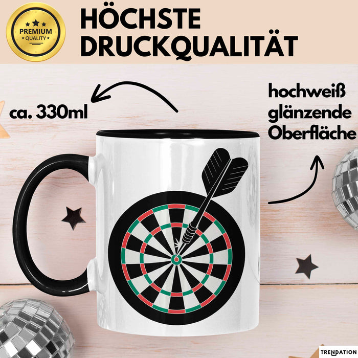 Darts Spieler Tasse Geschenkidee Bullseye Champion Lustiger Geschenkidee Lustig Trendation