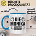 Monika Tasse Geschenk Die Monika Macht Dat Schon Geschenkidee Becher mit Name Blau Trendation