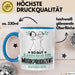 Musikproduzent Geschenk Tasse So Gut Kann Nur Ein Musikproduzent Aussehen Geschenkidee Kaffee-Becher Blau Trendation