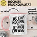 Regina Tasse Geschenk Wo Eine Regina Ist Ist Auch Ein Weg Geschenkidee Becher mit Name Rosa Trendation