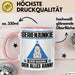 Serienjunkie Tasse Geschenk für Serienjunkie Der Mann Der Alles Kann Geschenkidee zum Geburtstag Rosa Trendation