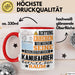 Kanufahrer Geschenk Tasse Lustiger Spruch Erheben Sie Sich Der Kanufahrer Betritt den Raum Rot Trendation