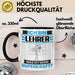 Lehrer Tasse Geschenk für Lehrer Geburtstag Lustiger Spruch Kaffee-Becher Was Ist Deine Superkraft Schwarz Trendation