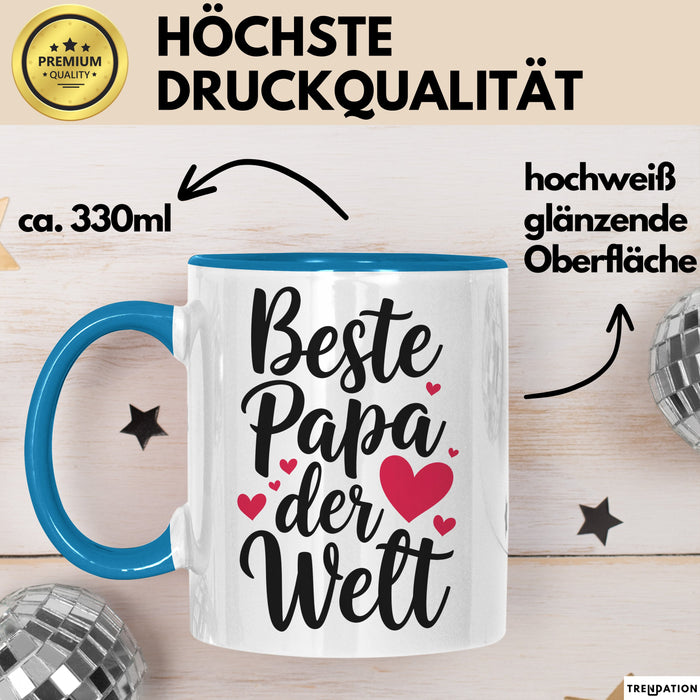 Papa Tasse Geschenk Bester Papa Der Welt Geschenkidee Vatertag Geburtstag