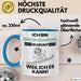 Snowboarder Geschenk Tasse Lustiger Spruch Ich Bin Snowboarder Warum Weil Ich Es Kann Geschenkidee Bester Snowboarder Geburtstag Kaffee-Becher Blau Trendation