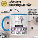 Geschenk für Künstlerin Tasse Lustige Geschenkidee Geburtstag Ich Bin Künstlerin Ich Darf Das Blau Trendation