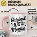 Monika Tasse Geschenk Original 100% Monika Geschenkidee Geburtstag Rosa Trendation