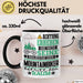 Mountainbiker Geschenk Tasse Lustiger Spruch Erheben Sie Sich Der Mountainbiker Betritt den Raum Schwarz Trendation