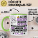 Musikveranstalter Geschenk Tasse Lustiger Spruch Erheben Sie Sich Der Musikveranstalter Betritt den Raum Grün Trendation