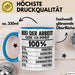 Kollegen Tasse Geschenk Bei Der Arbeit Gebe Ich Immer 100 Prozent Montag Dienstag Kaffee-Becher Blau Trendation