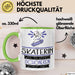 Skaterin Weil Es Keinen Schöneren Beruf Gibt Tasse Geschenk für Eine Skaterin Lustig Grün Trendation