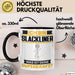 Slackliner Tasse Geschenk für Slackliner Geburtstag Lustiger Spruch Kaffee-Becher Was Ist Deine Superkraft Schwarz Trendation