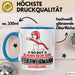 Feuerwehrmann Geschenk Tasse So Gut Kann Nur Ein Feuerwehrmann Aussehen Geschenkidee Kaffee-Becher Blau Trendation