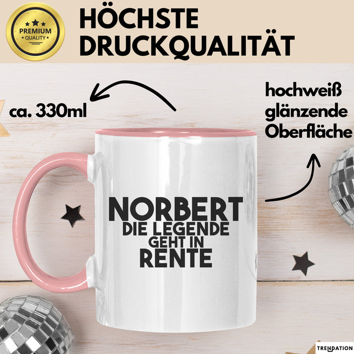 Norbert Tasse Norbert – Die Legende Geht In Rente Geschenk