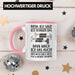 Trendation - Handwerker Tasse mit Spruch Geschenke für Handwerk Kaffeebecher KFZ Mechaniker Mechatroniker Rosa Trendation
