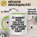 Französischlehrer Unterricht Tasse Geschenk Lustige Geschenkidee Spruch Penser En Deux Langues At The Same Temps Grün Trendation