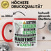 Harfenist Geschenk Tasse Lustiger Spruch Erheben Sie Sich Der Harfenist Betritt den Raum Rot Trendation