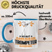 Trompeter Geschenk Tasse So Gut Kann Nur Ein Trompeter Aussehen Geschenkidee Kaffee-Becher Blau Trendation